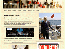 Tablet Screenshot of davidriemer.com